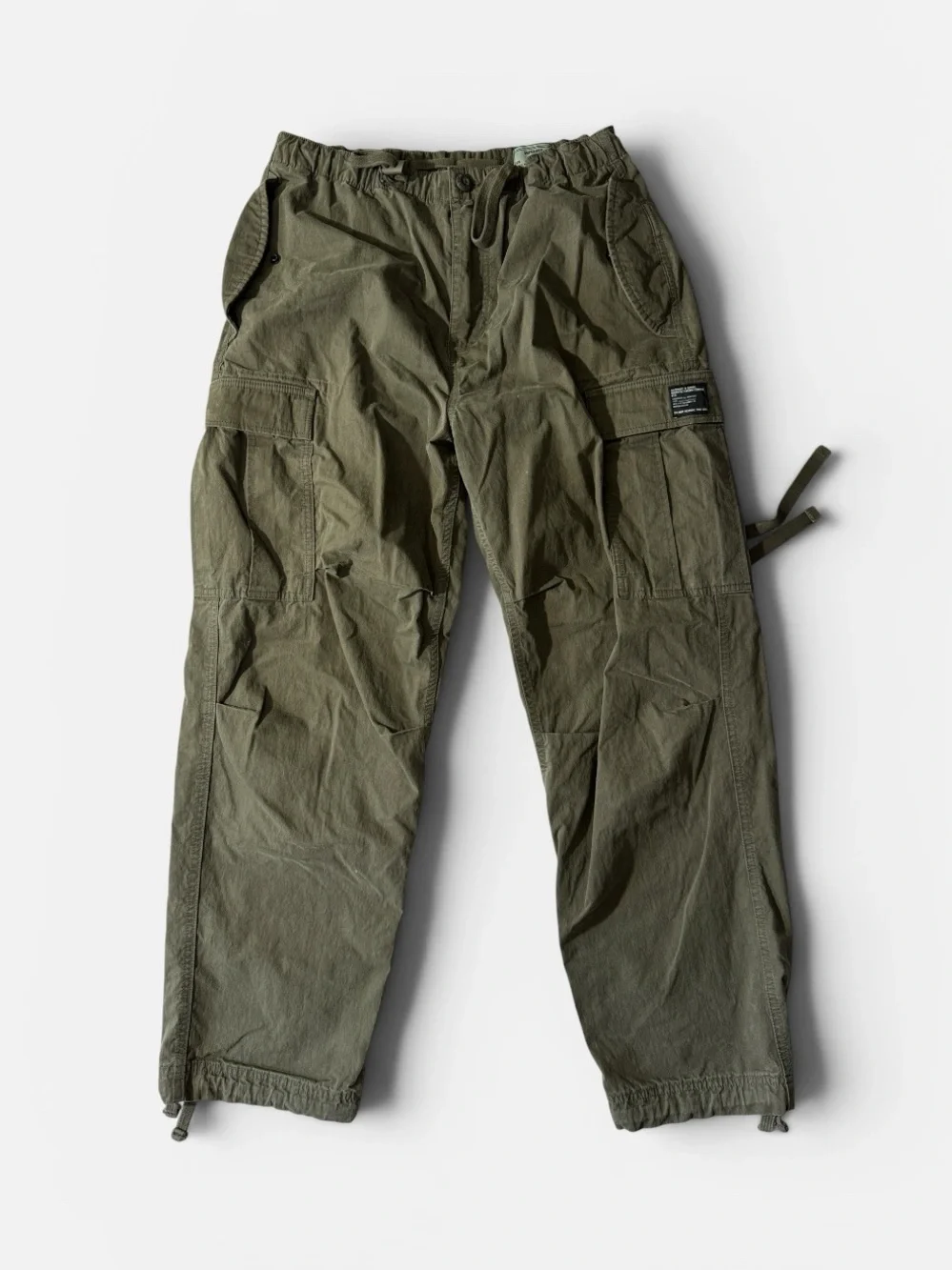 Superdry womens 32 x 32 parachute grip olive green cargo trouser pants EUC